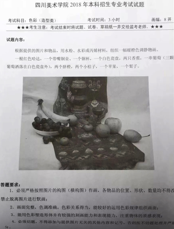 2018年四川美術(shù)學(xué)院造型類校考色彩考題(貴州考點(diǎn)).jpg