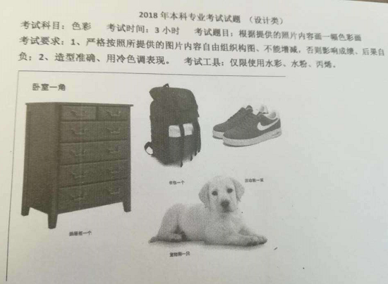 2018年天津美術學院設計類校考色彩考題.png